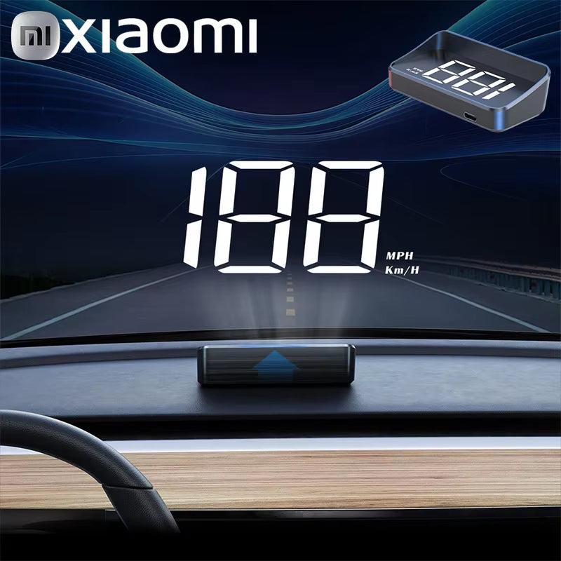 Xiaomi Car Speedometer HUD Head up Display Digital Speed Meter Windshield Projector Vehicles Truck Auto Electronics Accessories