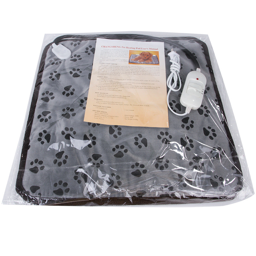 Pet Heating Pad for Dog Cat Heat Mat Indoor Electric Waterproof Dog Heated Pad with Chew Resistant Cord Winter Pet Blanket Warmer