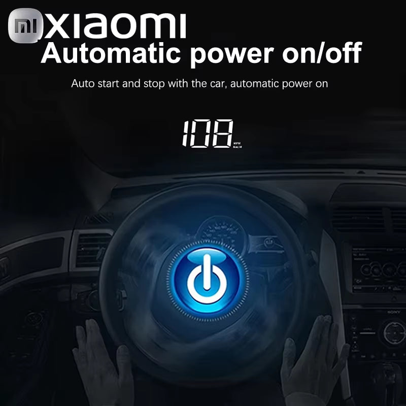 Xiaomi Car Speedometer HUD Head up Display Digital Speed Meter Windshield Projector Vehicles Truck Auto Electronics Accessories