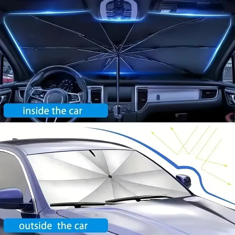 Car Sunshade Umbrella for Auto Shading Car Sun Shade Protector Parasol Summer Sun Interior Windshield Protection Accessories